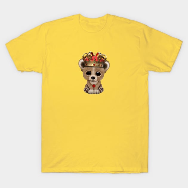 Cute Royal Bear Wearing Crown T-Shirt by jeffbartels